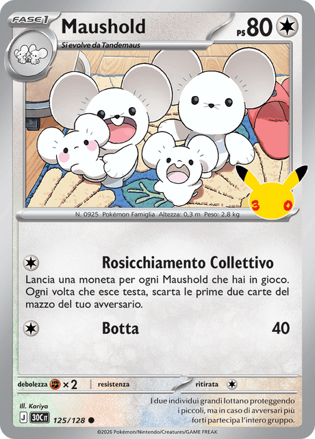 125-128 Maushold Holo 30C 30º Anniversario ITA NM