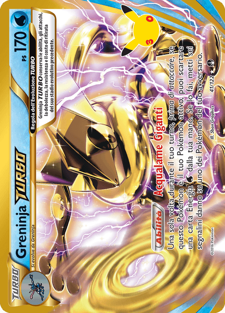 180-128 Greninja TURBO Collezione Classica 30C 30º Anniversario ITA NM