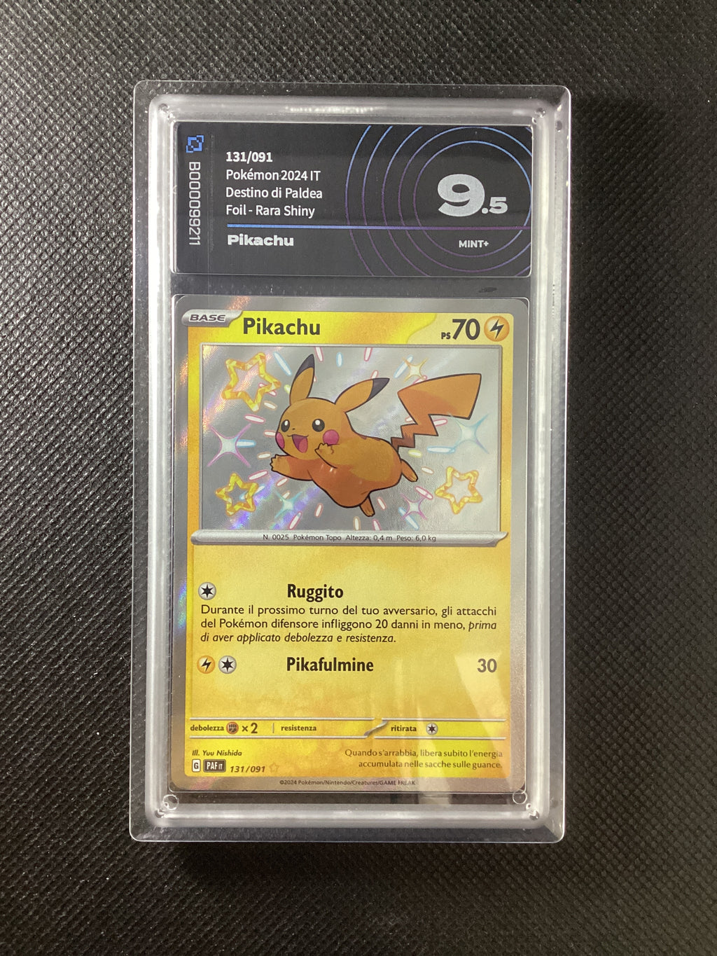 Pokémon Pikachu - Destino di Paldea - PAF 131-091 AiGrading 9.5 MINT+ B000099211 ITA