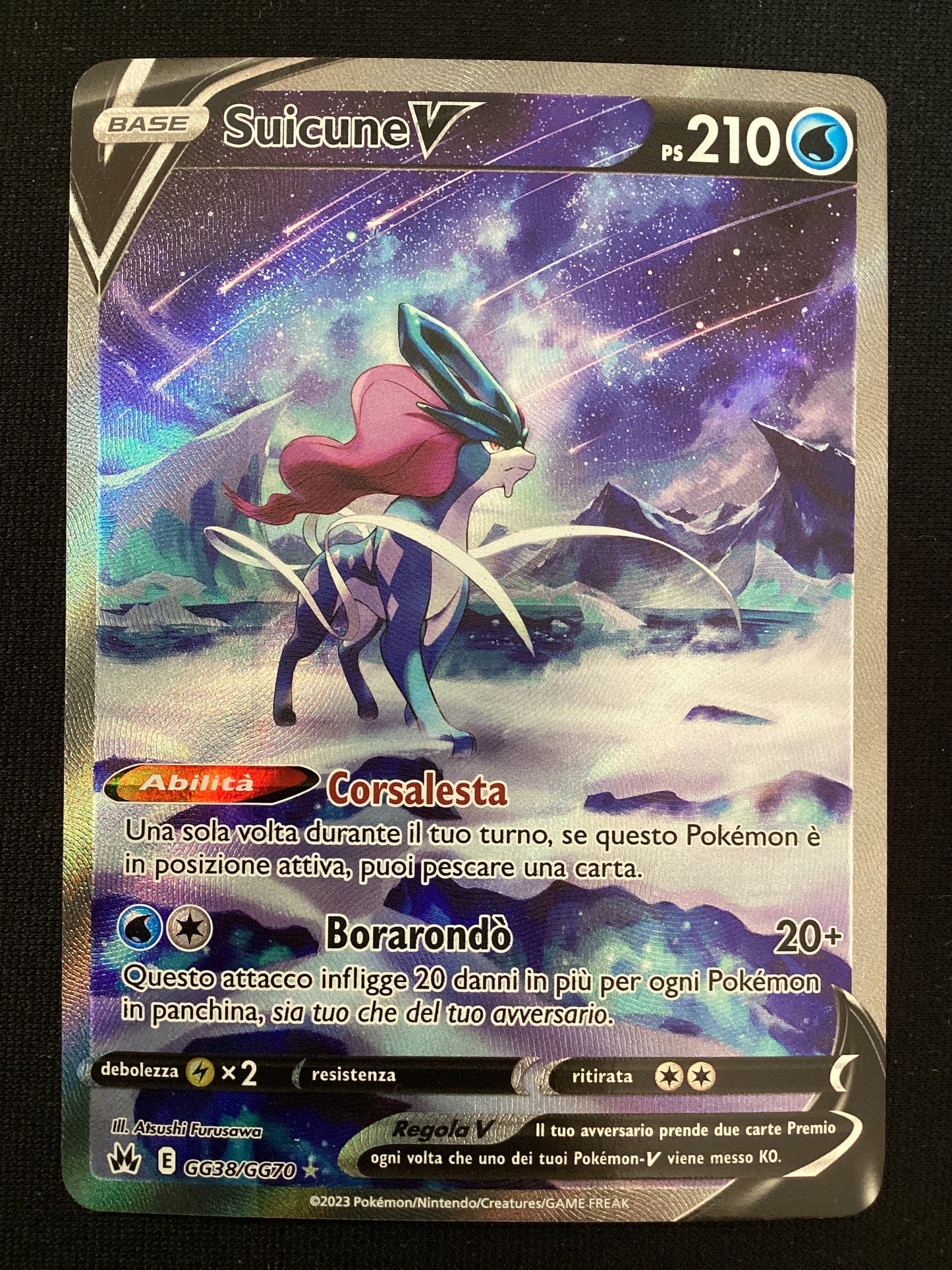 198-159 GG38-GG70 Suicune V Galleria Di Galar CRZ Zenit Regale ITA NM