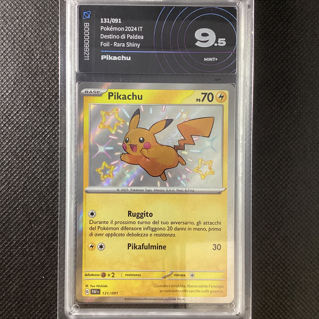Pokémon Pikachu - Destino di Paldea - PAF 131-091 AiGrading 9.5 MINT+ B000099211 ITA
