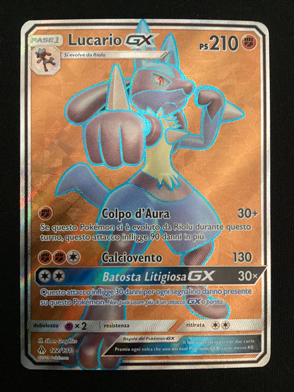 122-131 Lucario GX Full Art FLI Apocalisse di Luce ITA EXCELLENT