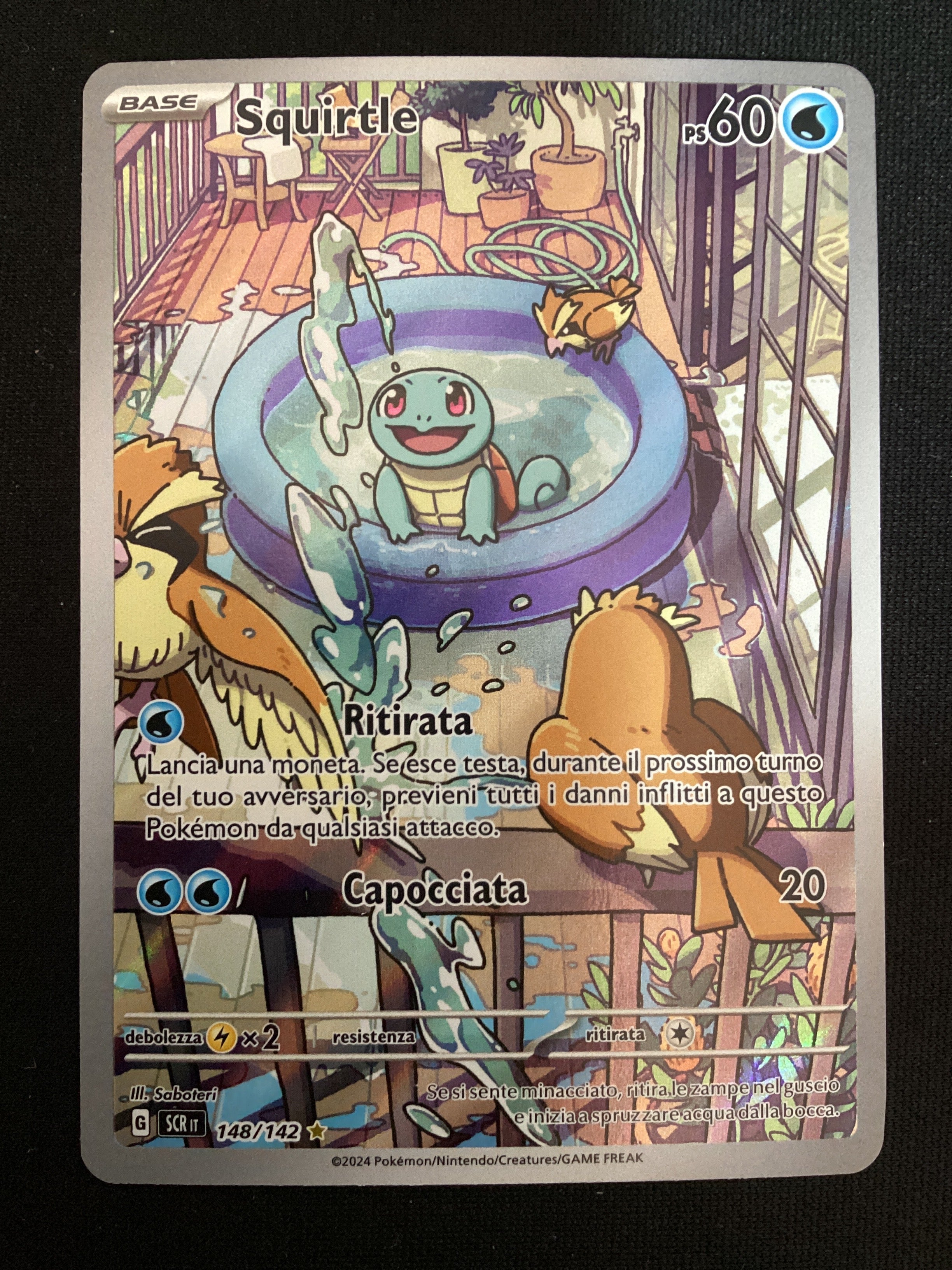 148-142 Squirtle Illustrazione Rara SCR Corona Astrale ITA NM