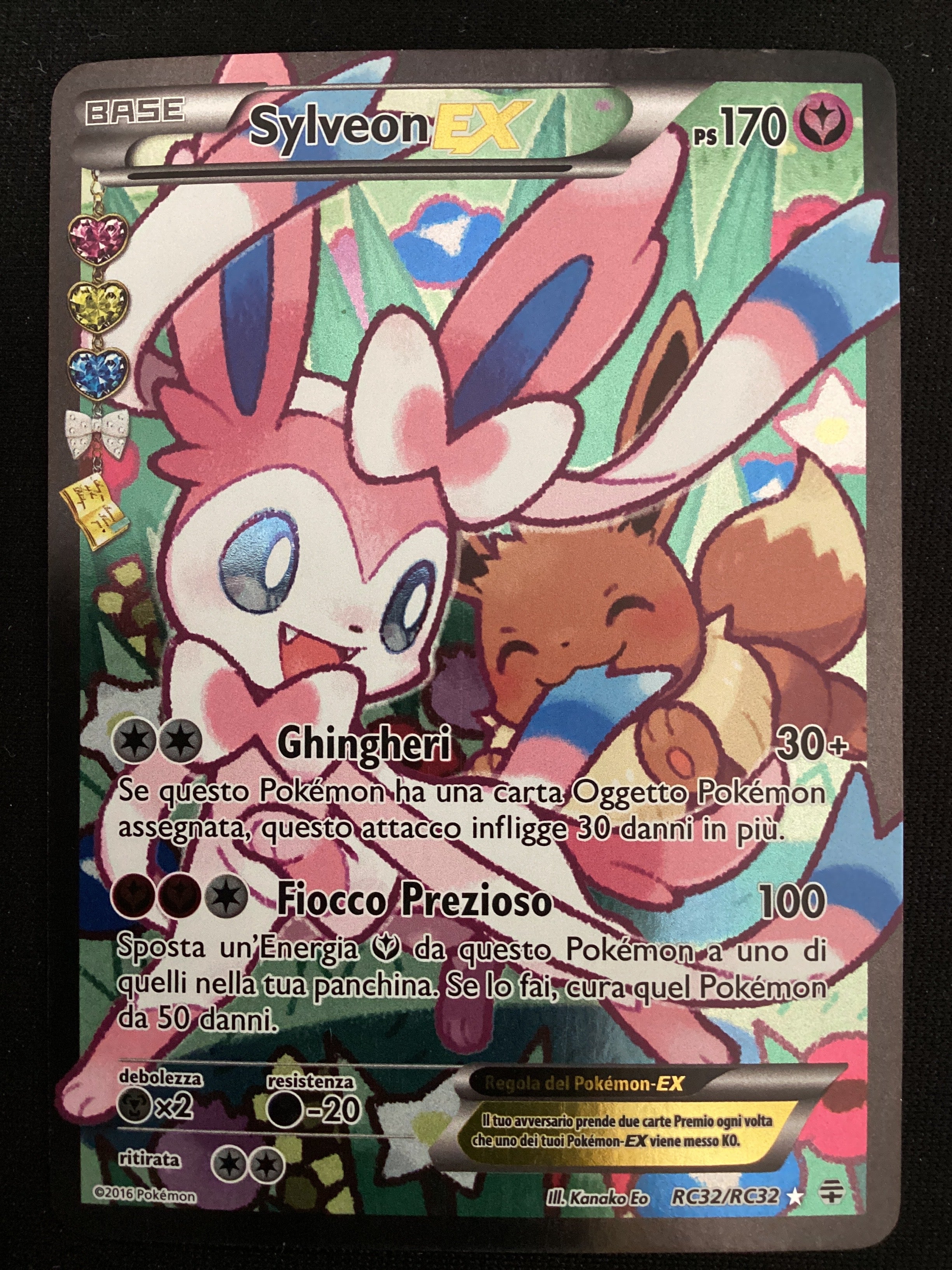 RC32-RC32 Sylveon EX Full Art Radiant GEN Generazioni ITA EXCELLENT