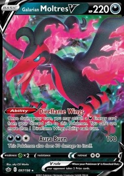 Galarian Moltres V⁣ - Chilling Reign⁣ (Ultra Rare)⁣ [097]