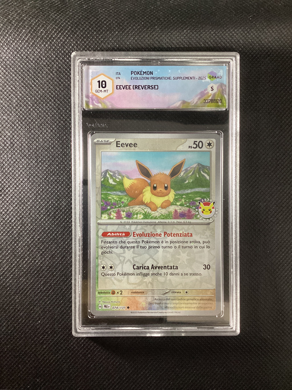 Pokémon Eevee Evoluzioni Prismatiche Pre 074-131 GRAAD GEM-MT 10 33788120 ITA