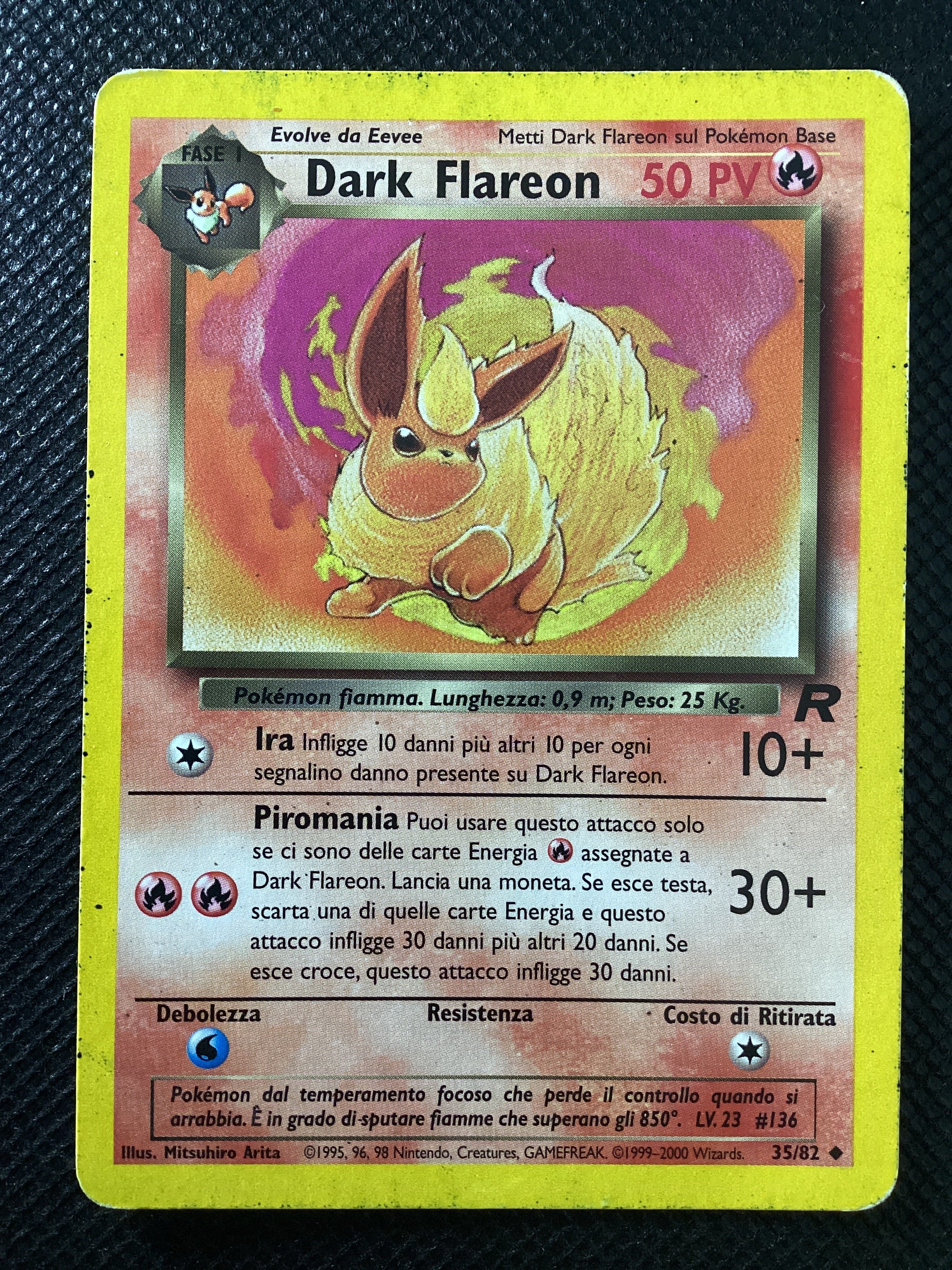 35-82 Dark Flareon TR Team Rocket ITA POOR