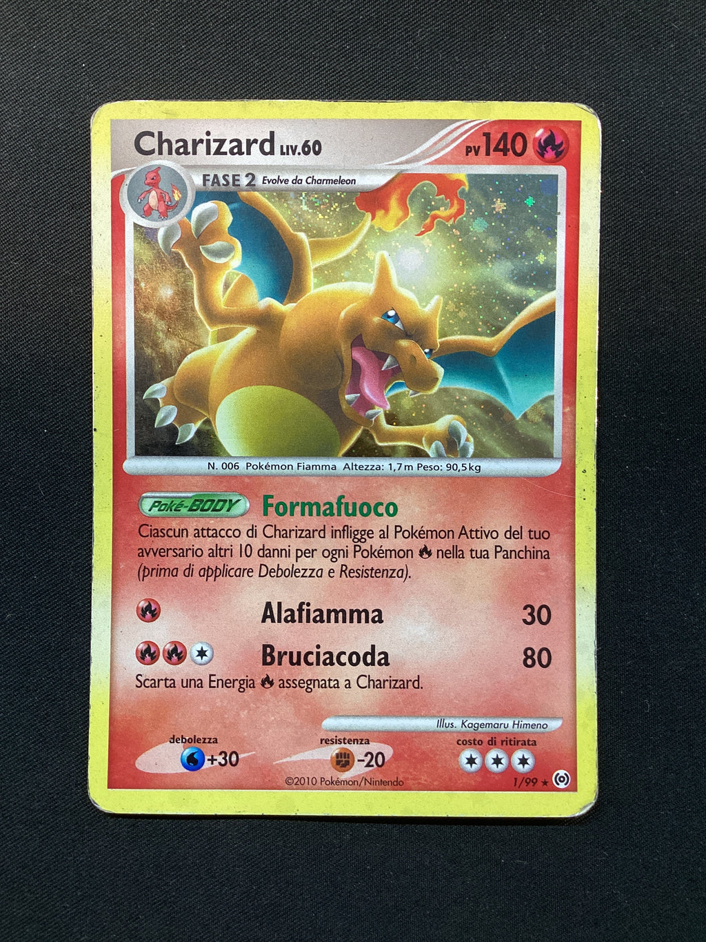 001-99 Charizard Lv.60 AR Arceus ITA POOR