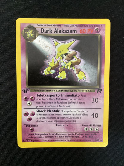 018-082 Dark Alakazam Rara Prima Edizione ITA NM