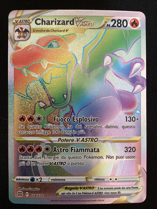 174-172 Charizard V Astro Rara Segreta BRS Astri Lucenti ITA NM