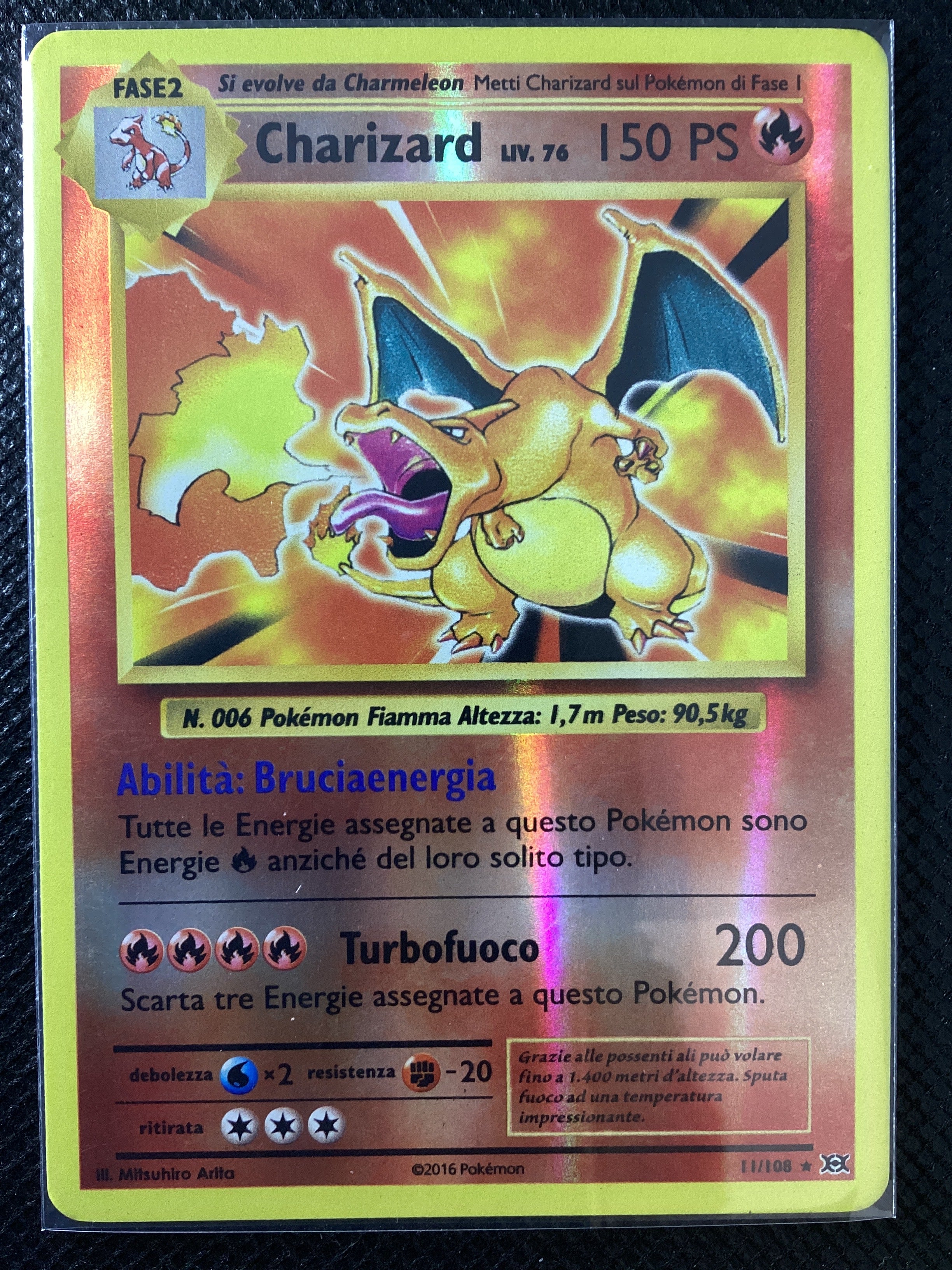 011-108 Charizard Reverse EVO Evoluzioni ITA EXCELLENT