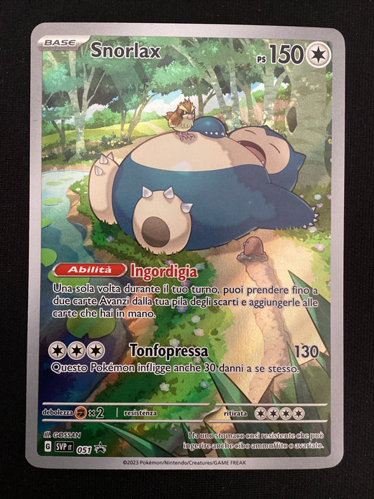 Promo SVP051 Snorlax Illustrazione Rara ITA NM