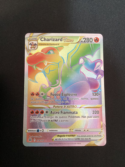 174-172 Charizard V Astro Rara Segreta BRS Astri Lucenti ITA NM