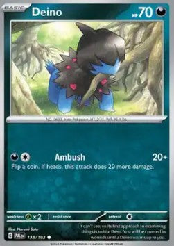 Deino⁣ - Paldea Evolved⁣ (Common)⁣ [138]