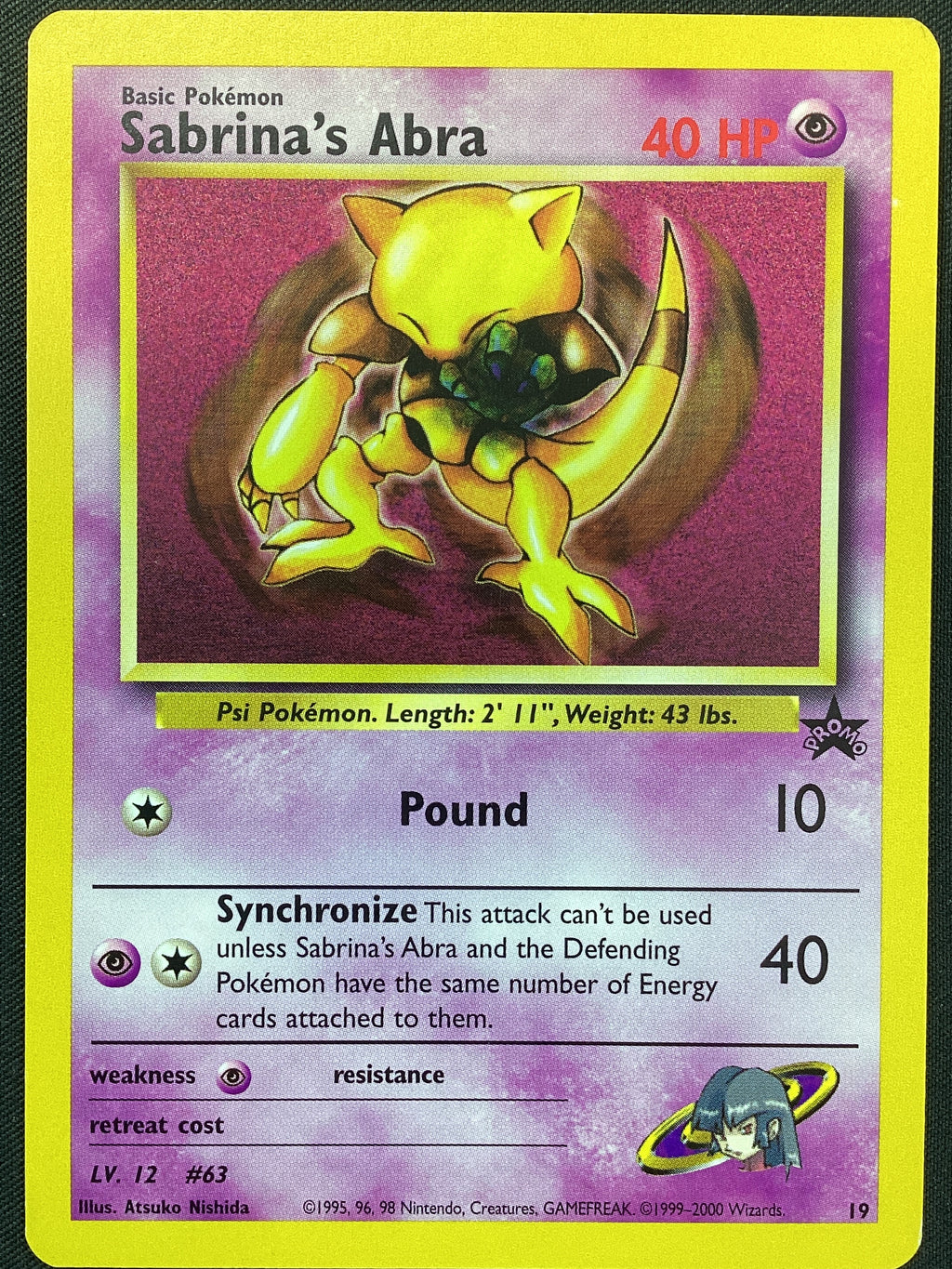 19 Sabrina's Abra Wizards Black Star Promos ENG ECXELLENT