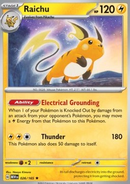 Raichu⁣ - 151⁣ (Rare)⁣ [026]