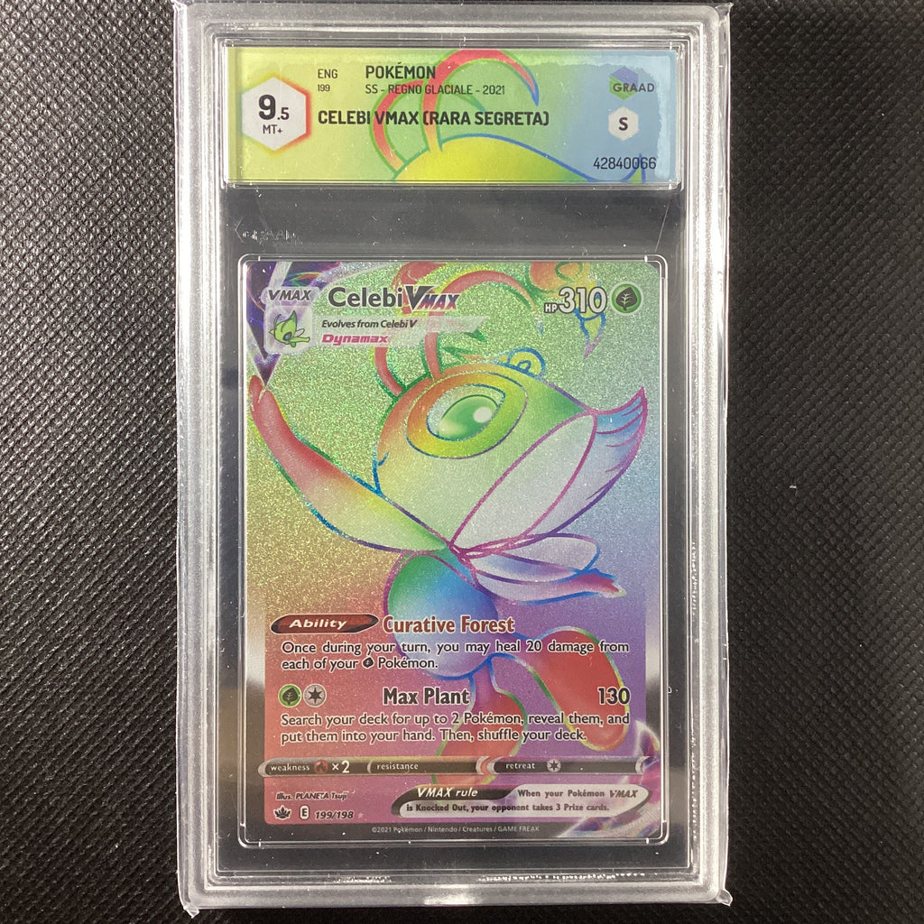 Celebi Vmax 199/198 - Regno Glaciale - GRAAD 9.5 MINT+ 42840066 ENG