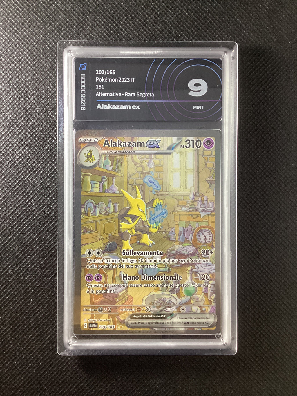 Pokémon Alakazam Ex - 151 - MEW 201-165 AiGrading 9 MINT B000099216 ITA