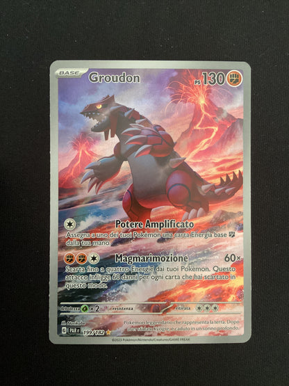 199-182 Groudon Illustrazione Rara PAR Paradosso Temporale ITA NM