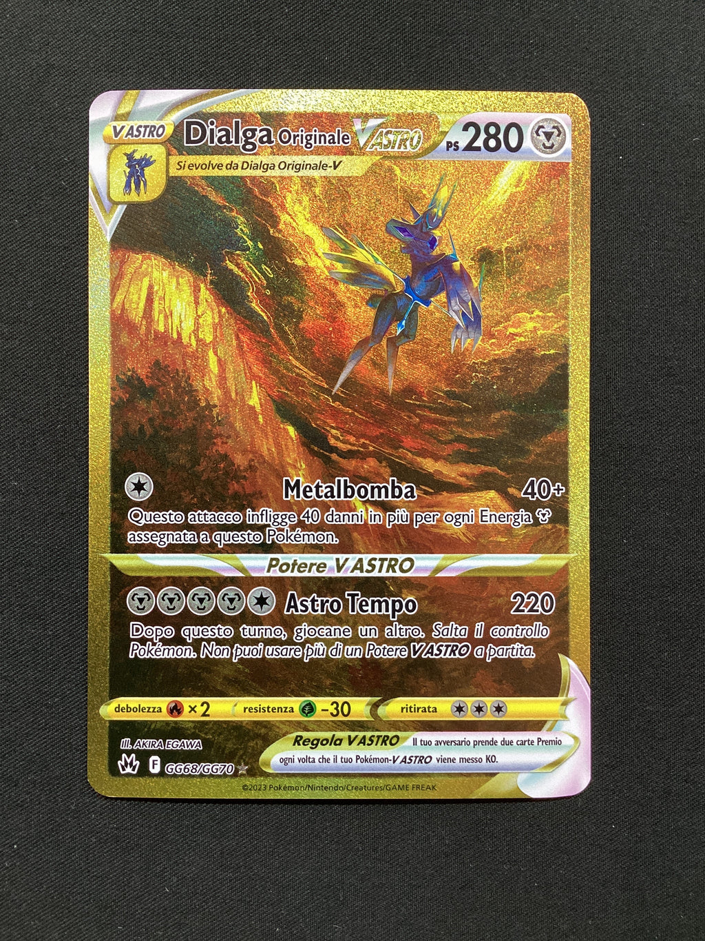 GG68-GG70 Dialga Originale V Astro Gold Galleria Di Galar CRZ Zenit Regale ITA NM
