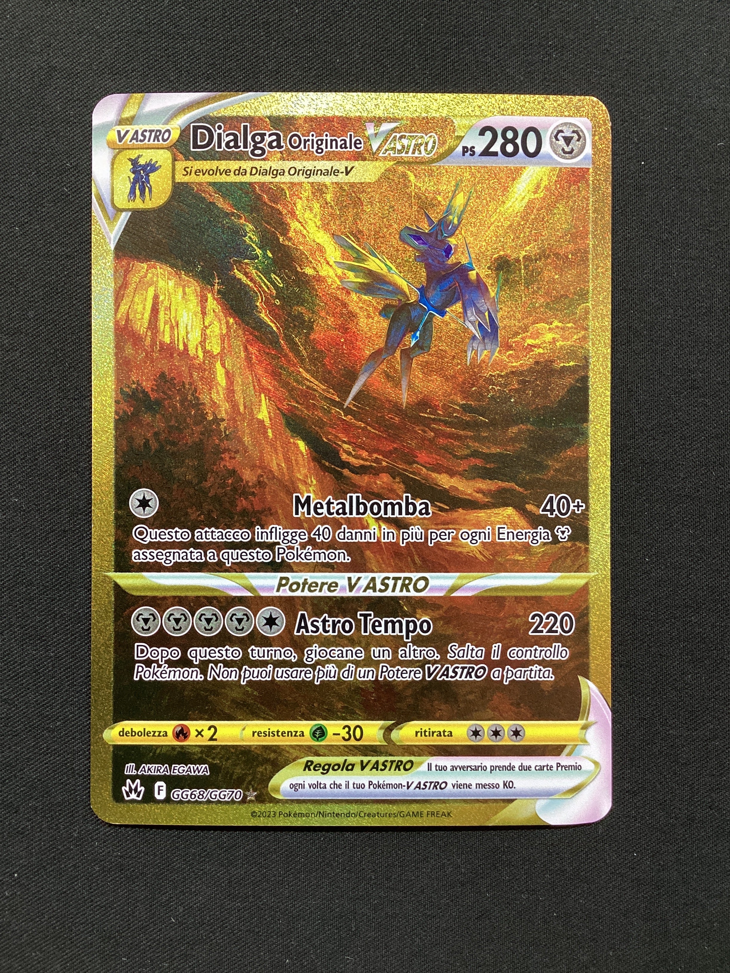 GG68-GG70 Dialga Originale V Astro Gold Galleria Di Galar CRZ Zenit Regale ITA NM