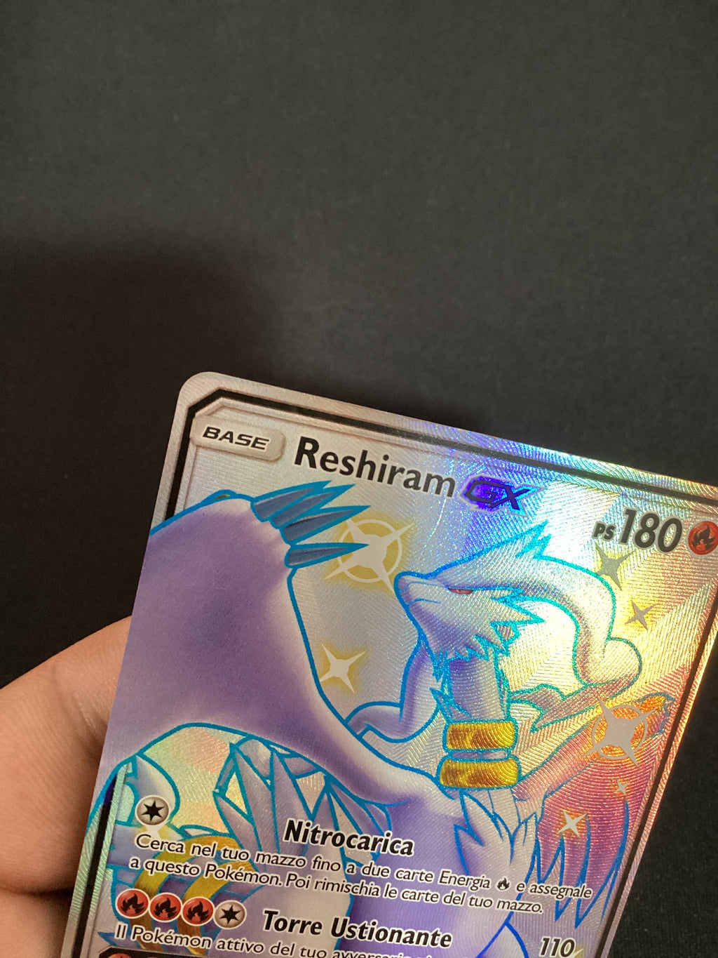 120-68 sv51-sv94 Reshiram GX Ultra Shiny HIF Destino Sfuggente  ITA LIGHT PLAYED (Linea sul fronte)