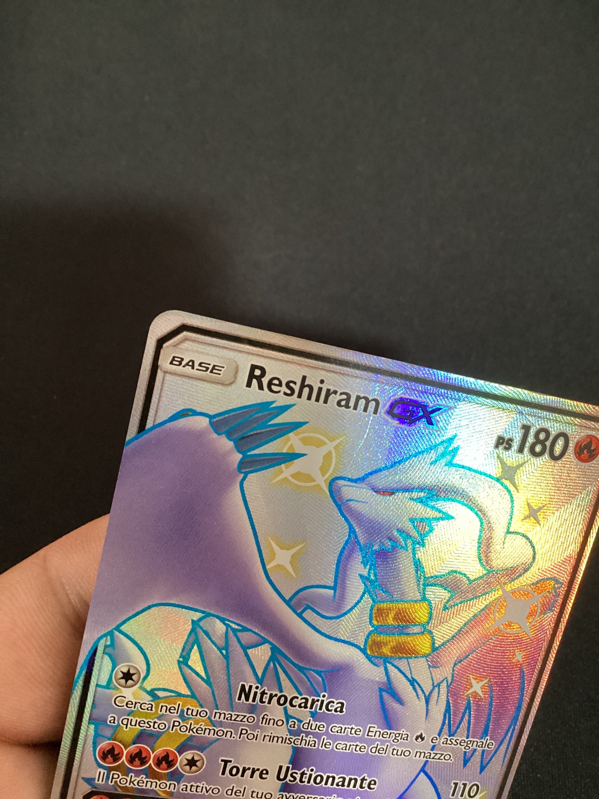 120-68 sv51-sv94 Reshiram GX Ultra Shiny HIF Destino Sfuggente  ITA LIGHT PLAYED (Linea sul fronte)
