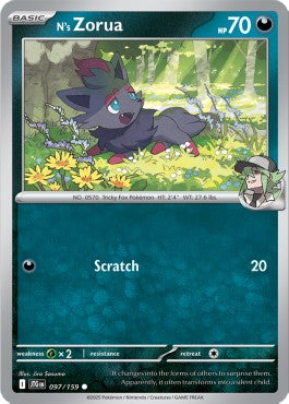 N's Zorua⁣ - Journey Together⁣ (Common)⁣ [097]