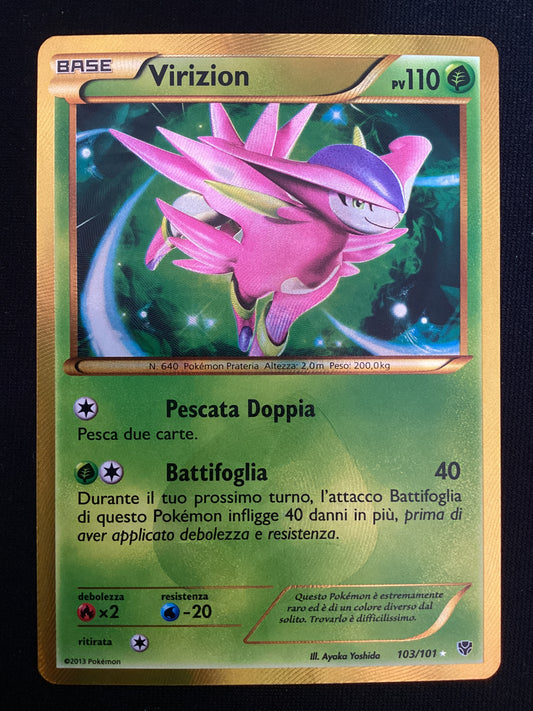 103-101 Virizion Shiny Gold Rara Segreta PLB Eplosione Plasma ITA EXCELLENT