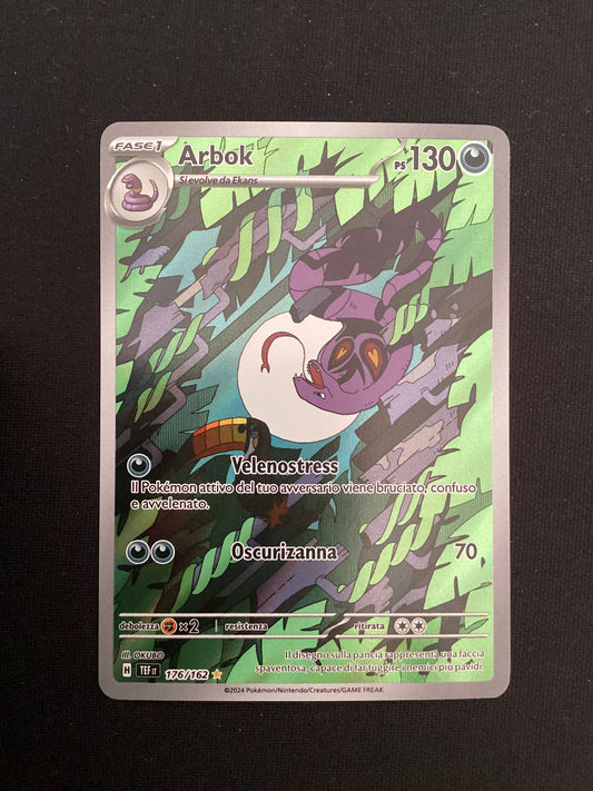 176-162 Arbok Illustrazione Rara TEF Cronoforze ITA NM