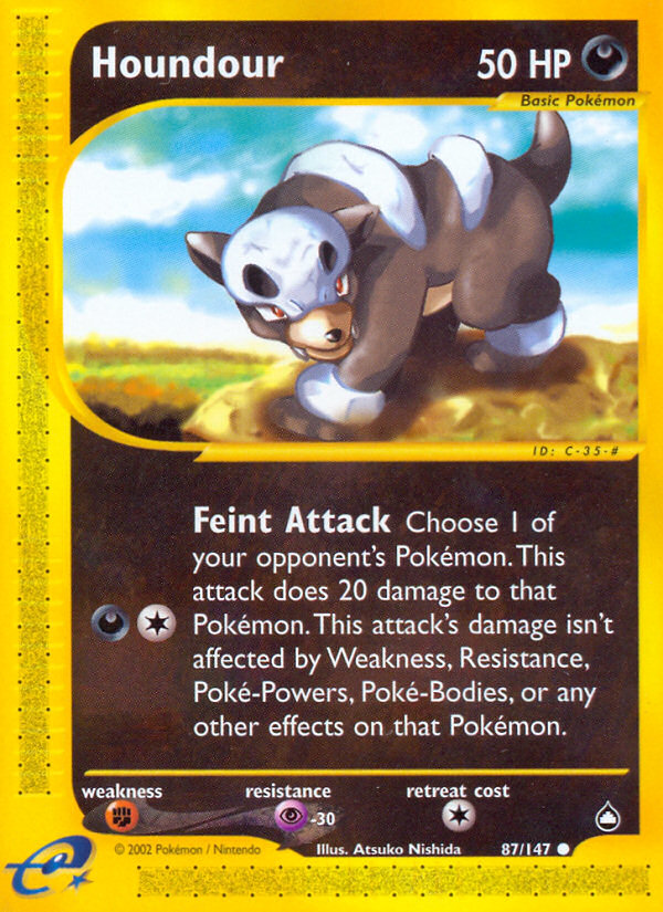 87-147 Houndour AQ Aquapolis ENG EXCELLENT
