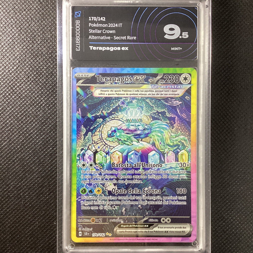 Pokémon Terapagos ex 170/142 - SCR Corona Astrale - AiGrading 9.5 MINT+ B000099173 ITA