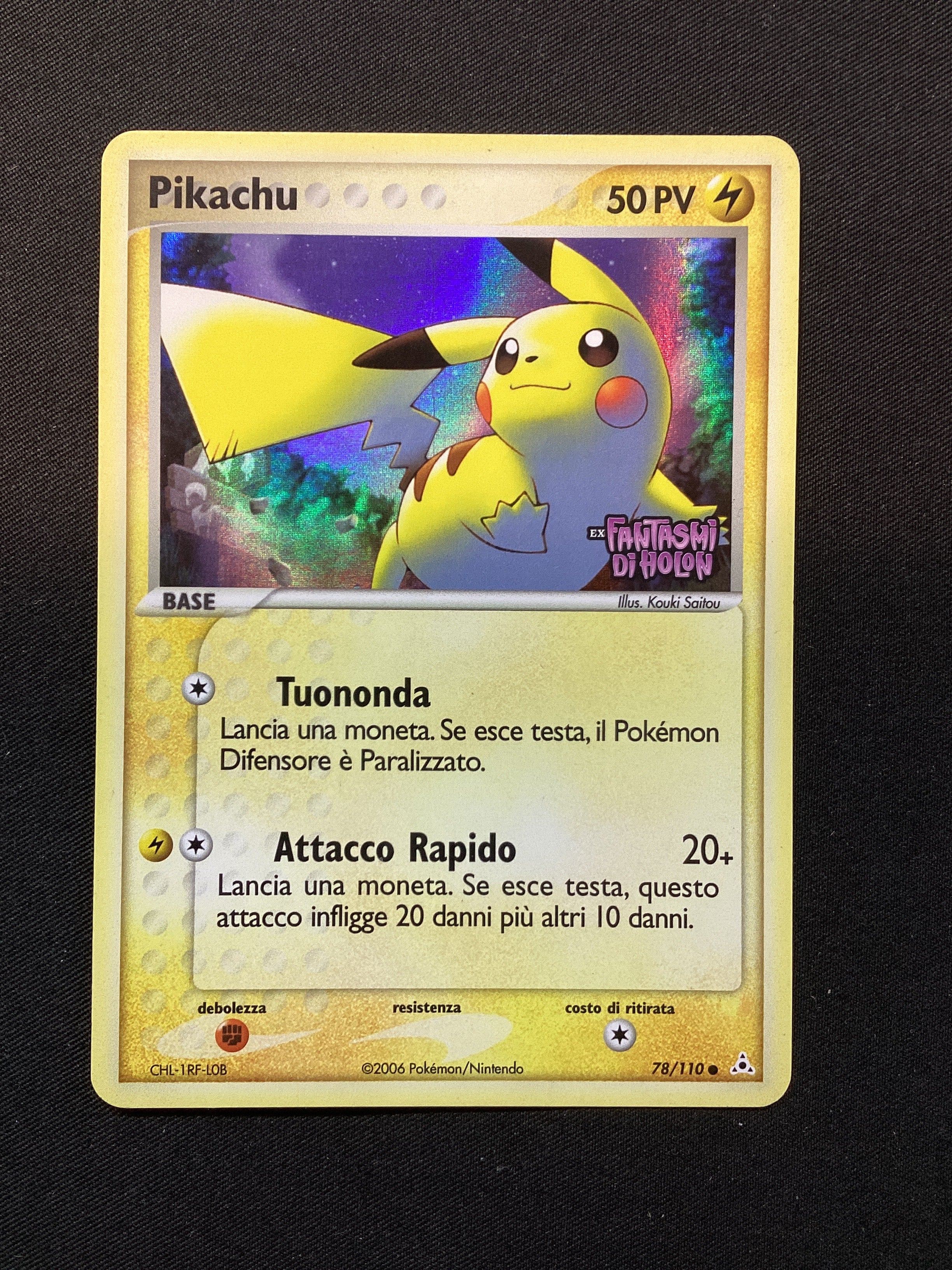 78-110 Pikachu HP Fantasmi di Holon STAMPED ITA EXCELLENT