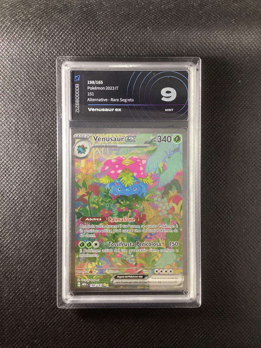 Pokémon Venusaur Ex - 151 - MEW 198-165 AiGrading 9 MINT B000099212 ITA
