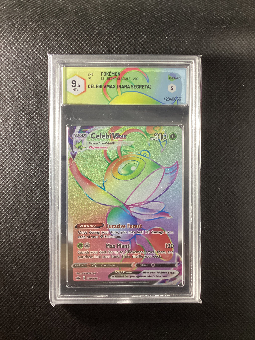 Celebi Vmax 199/198 - Regno Glaciale - GRAAD 9.5 MINT+ 42840066 ENG