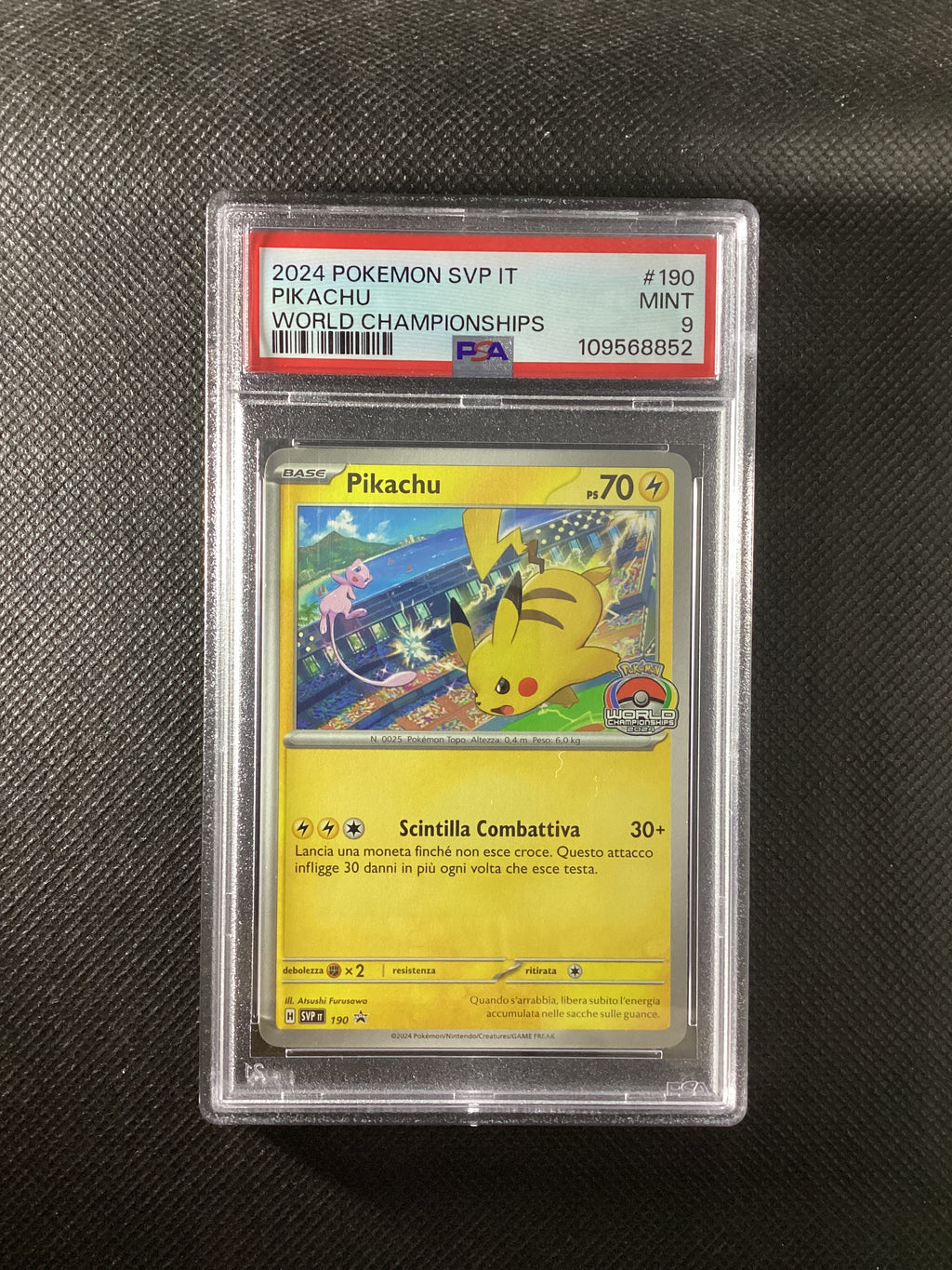 Pokémon Pikachu World Championship - Pokémon ITA - SVP 190 PSA 9 MINT 109568852