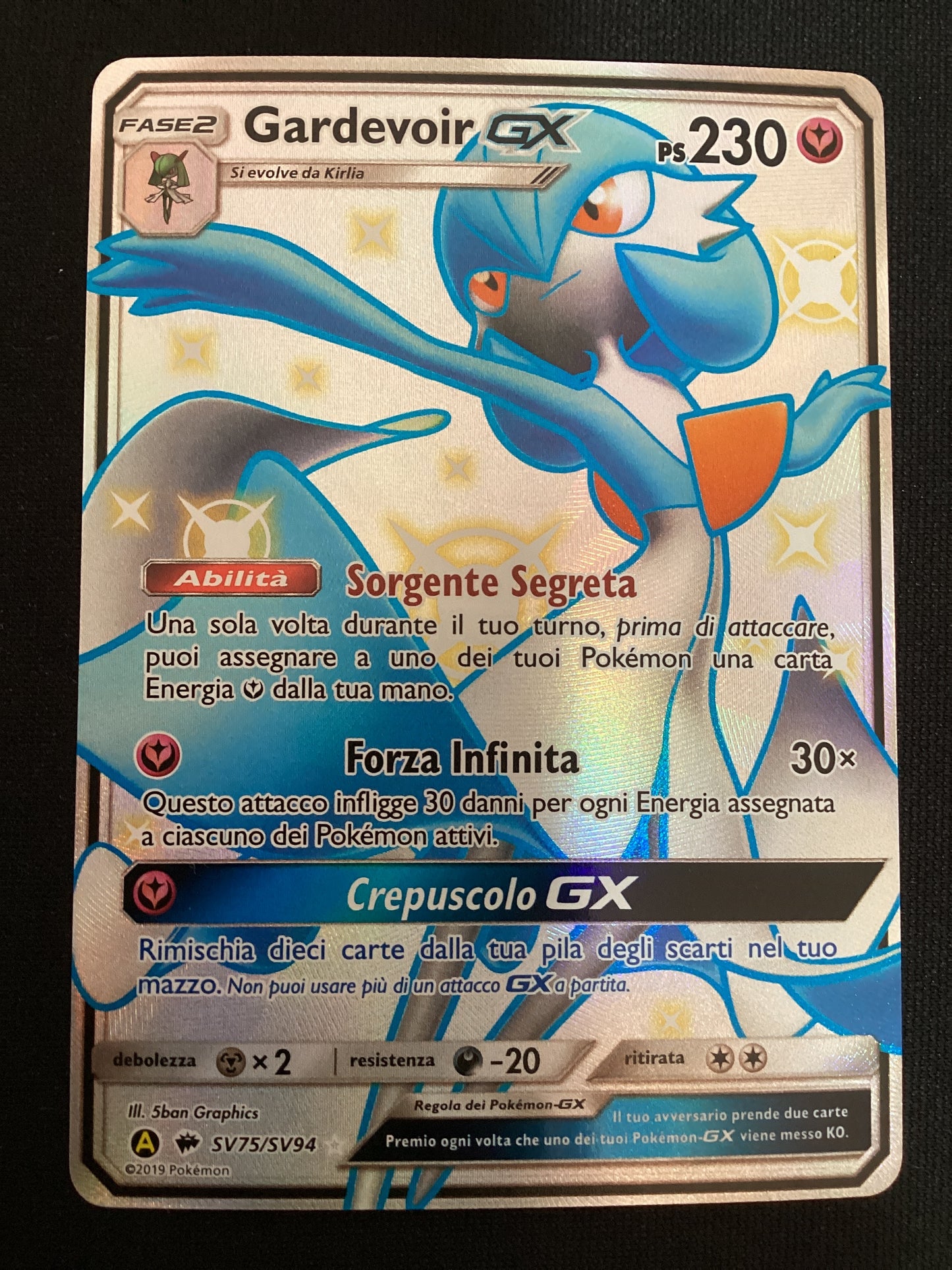 144-68 sv75-sv94 Gardevoir GX Ultra Shiny HIF Destino Sfuggente ITA EX (punti di pressione sul back)