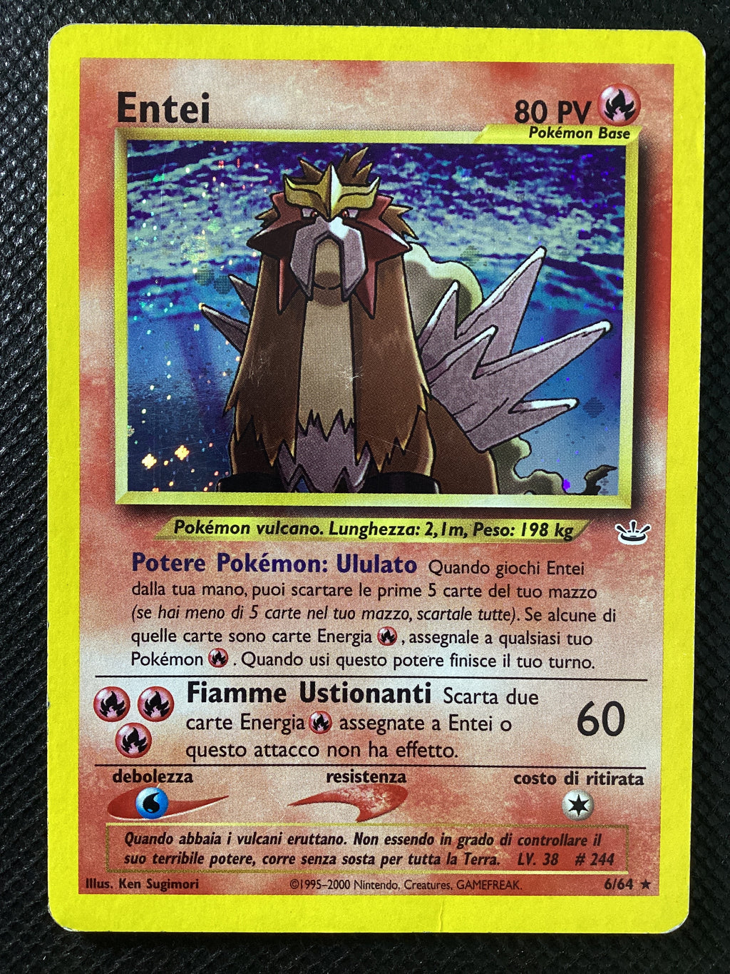 06-064 Entei Holo Neo Revelation ITA GOOD