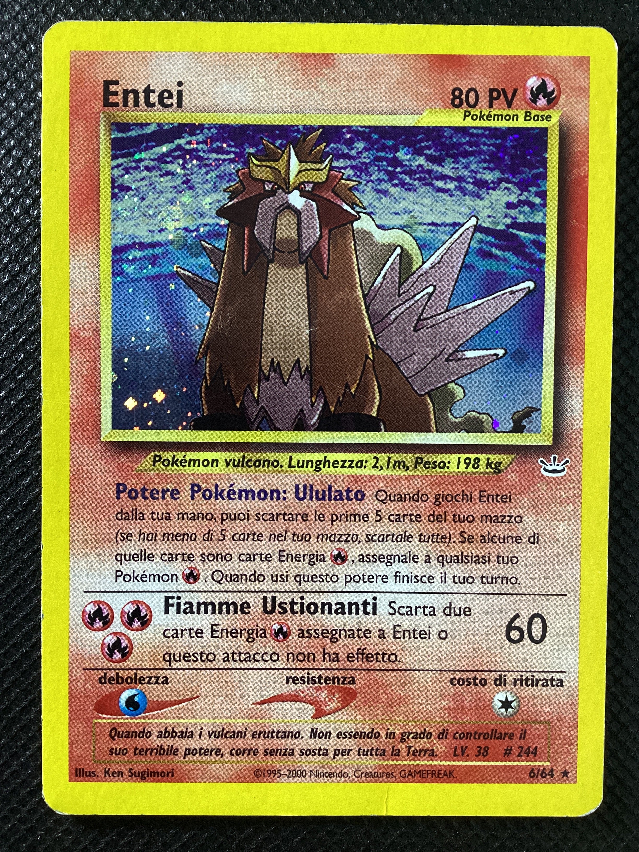 06-064 Entei Holo Neo Revelation ITA GOOD