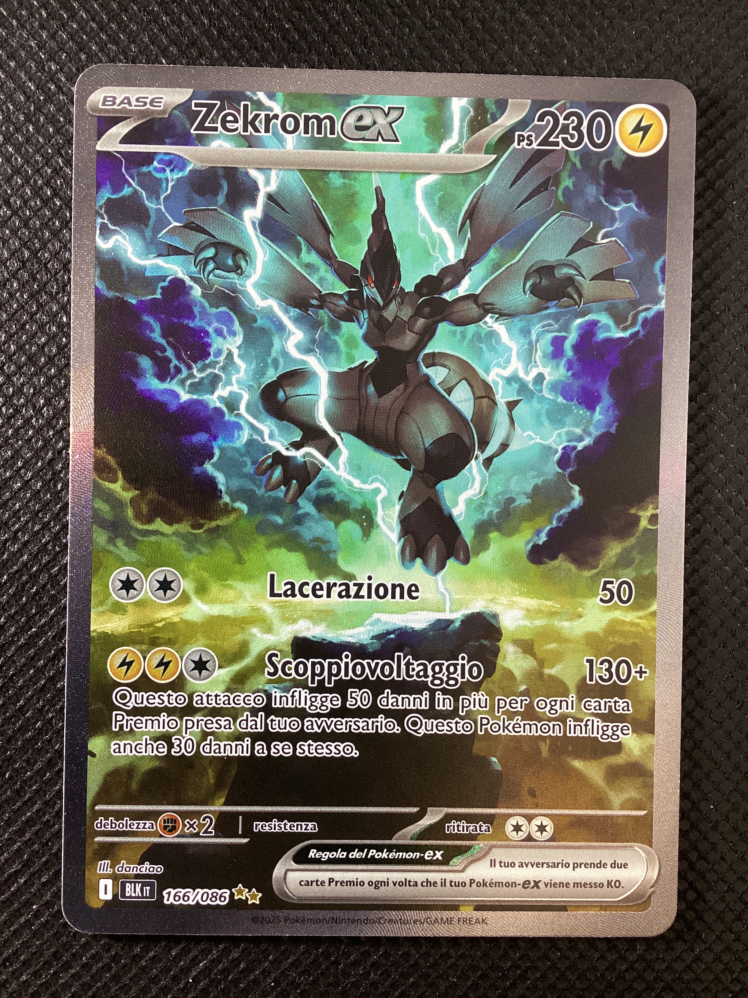 166-086 Zekrom ex Alternative Art BLK Luce Nera ITA NM