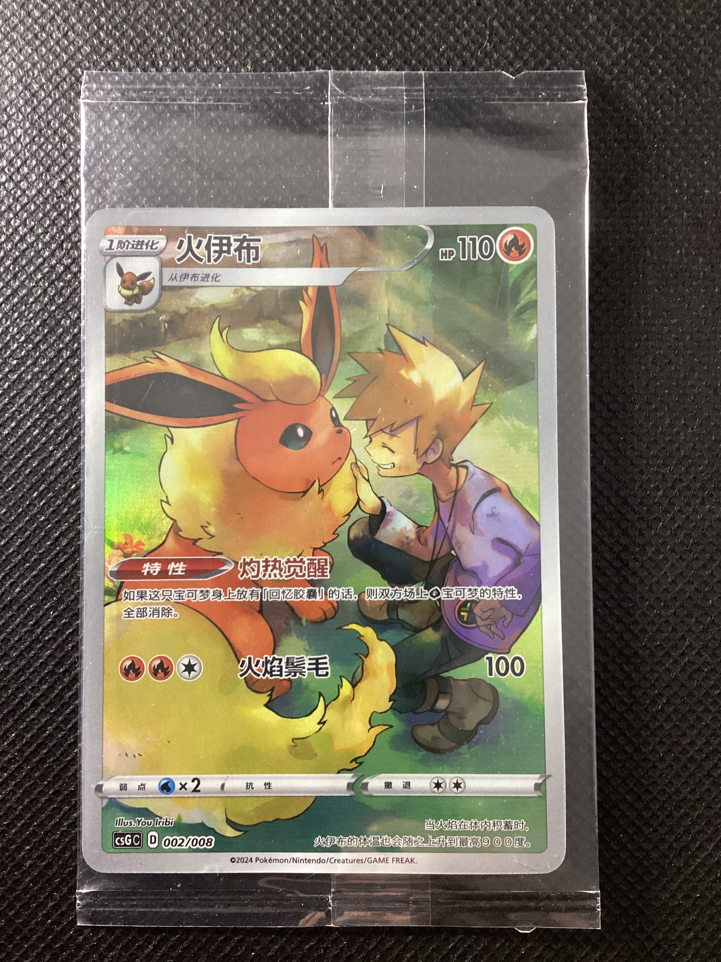 002-008 Flareon CSGC Pokémon Card Display Set Gift Box Eevee CIN NM Sealed