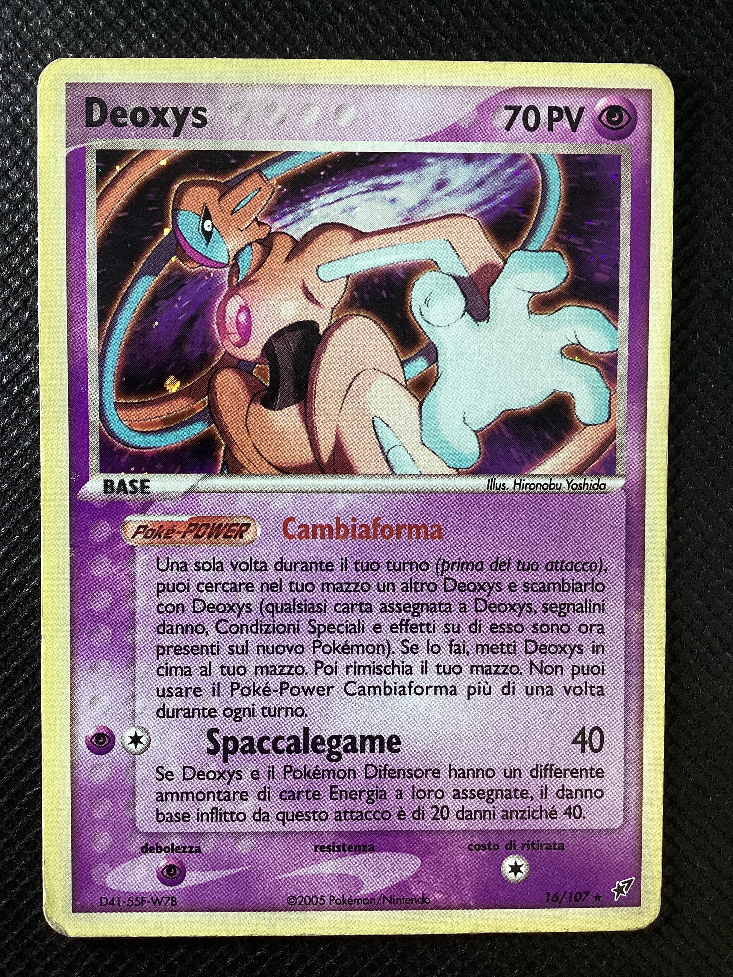 016-107 PROMO Deoxys Rara EX Deoxys  ITA GOOD