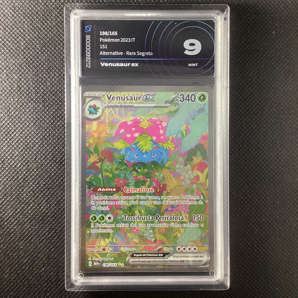 Pokémon Venusaur Ex - 151 - MEW 198-165 AiGrading 9 MINT B000099212 ITA