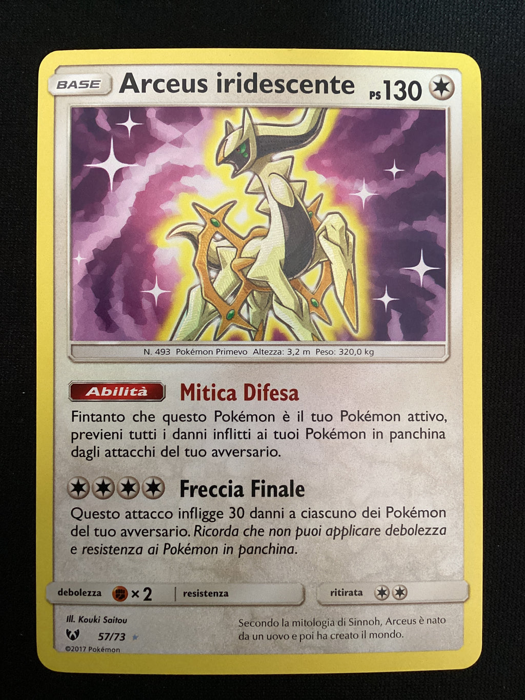 057-073 Arceus Iridescente SLG Leggende Iridescenti ITA EXCELLENT