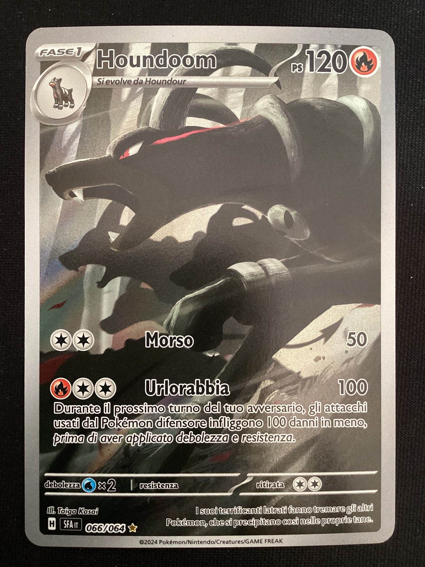 066-064 Houndoom Illustrazione Rara SFA Segreto Fiabesco ITA NM