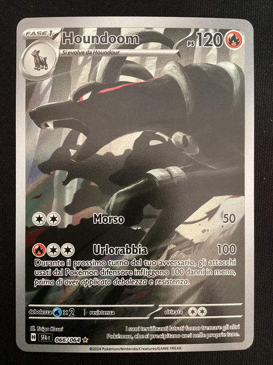 066-064 Houndoom Illustrazione Rara SFA Segreto Fiabesco ITA NM