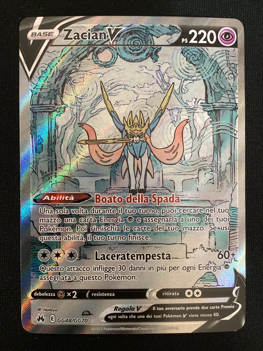 GG48-GG70 Zacian V Galleria Di Galar CRZ Zenit Regale ITA NM