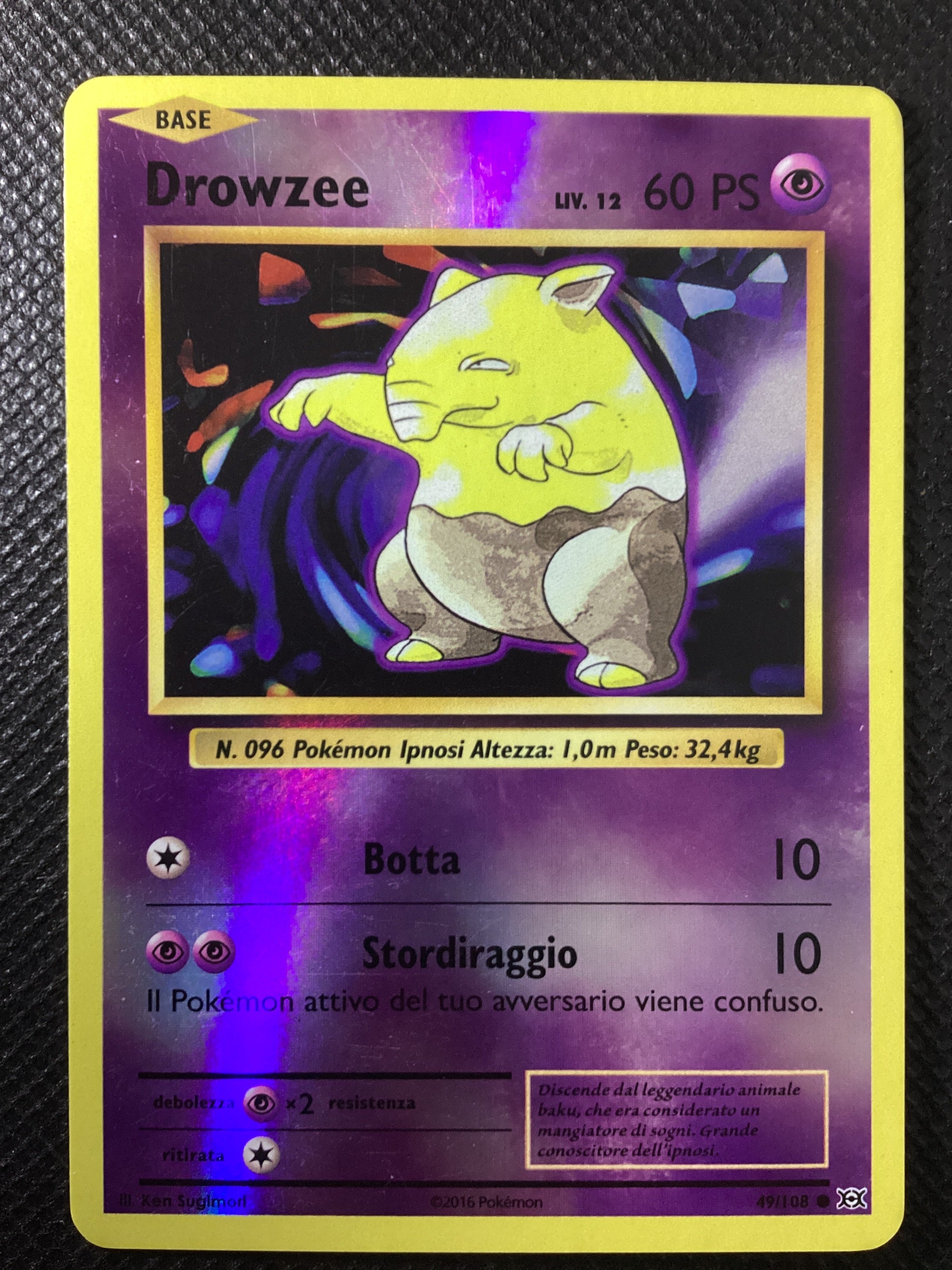 049-108 Drowzee Reverse Holo EVO Evoluzioni ITA EXCELLENT