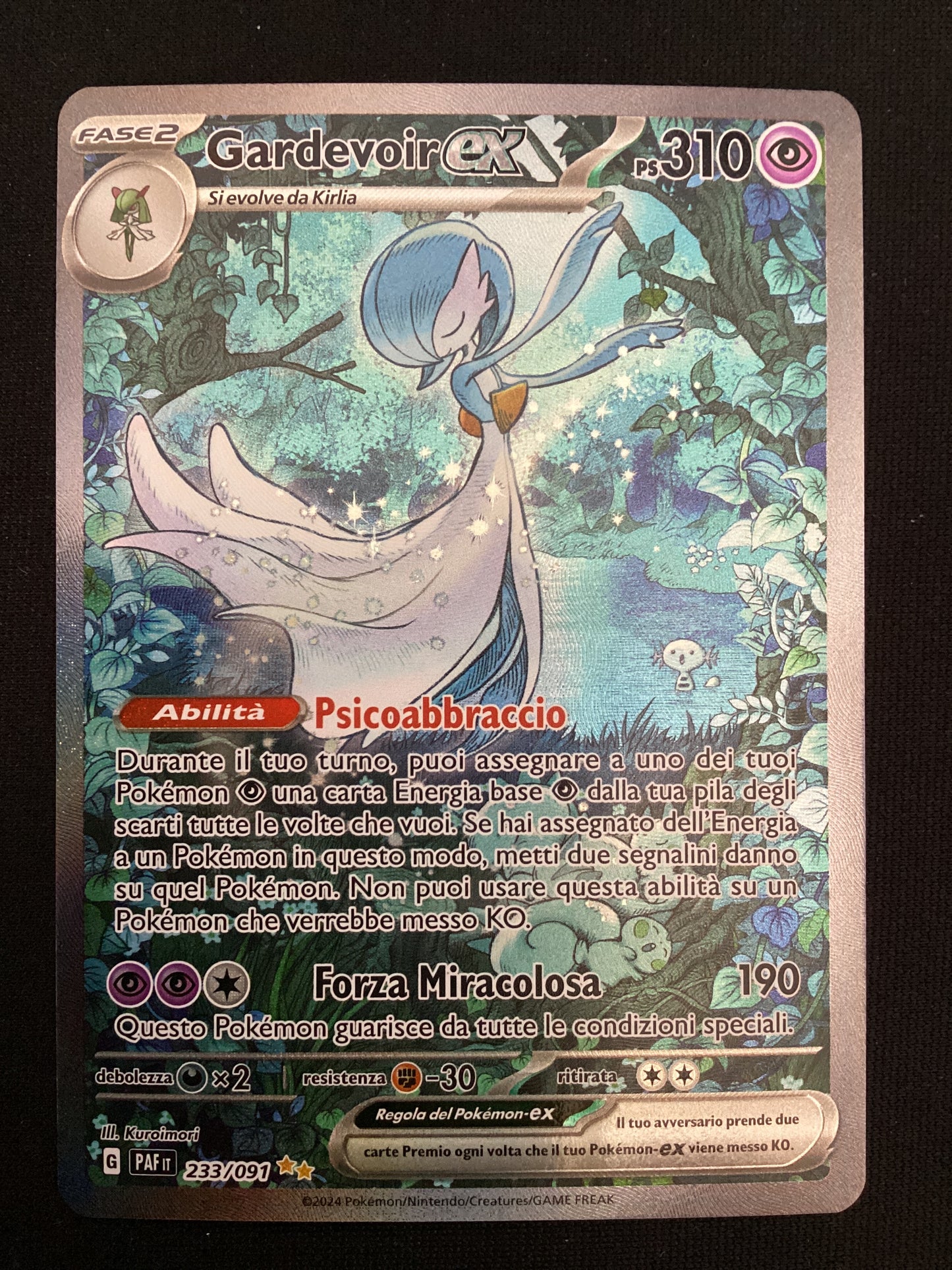 233-091 Gardevoir ex Ultrarara Shiny Alternative PAF Destino di Paldea  ITA NM