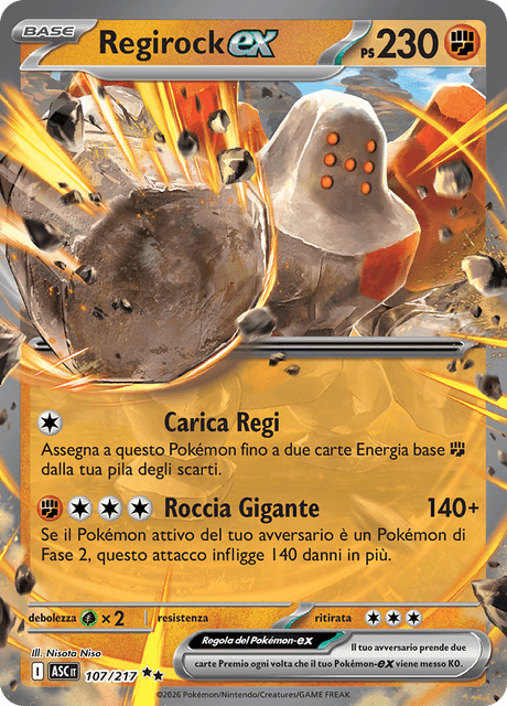 107-217 Regirock-ex ASC Ascesa Eroica ITA NM
